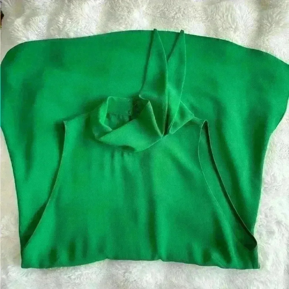 Zara Woman’s Green Sleeveless  Blouse - Picture 7 of 9